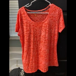 Xersion Xl neon orange dry fit short sleeve tee